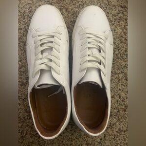 Men's White Leather Sneakers